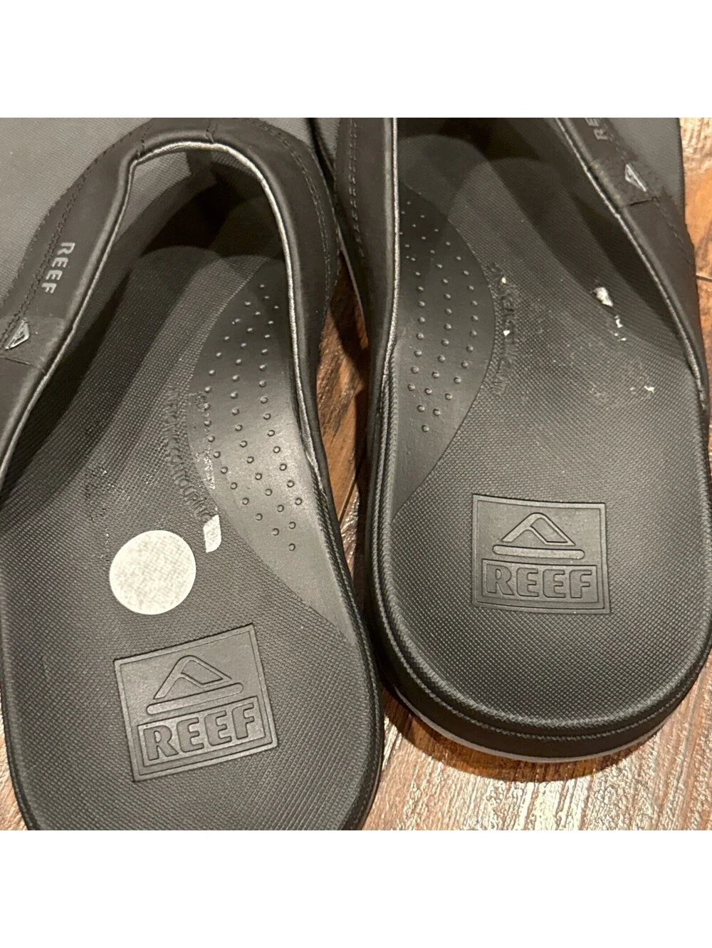 New Reef Men's Cushion Spring 2.0 Comfort Flip Flop Sandals, Black, Size 10